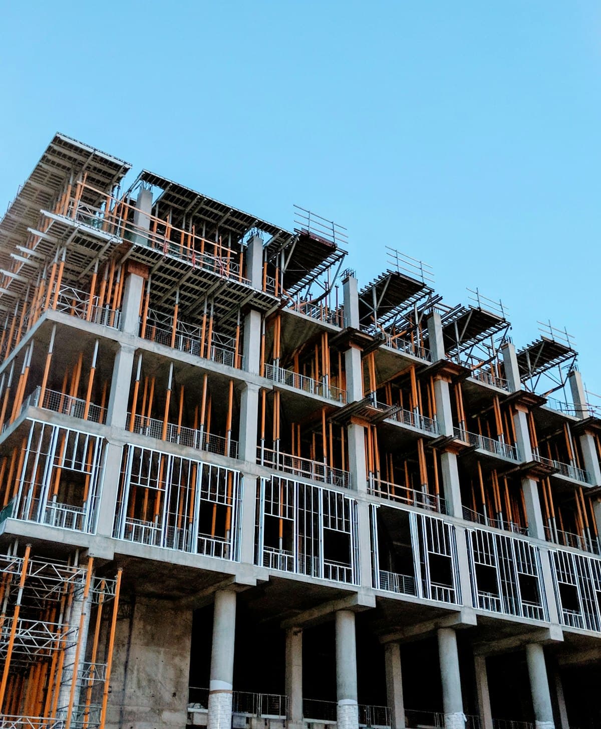Multi-story commercial building under construction